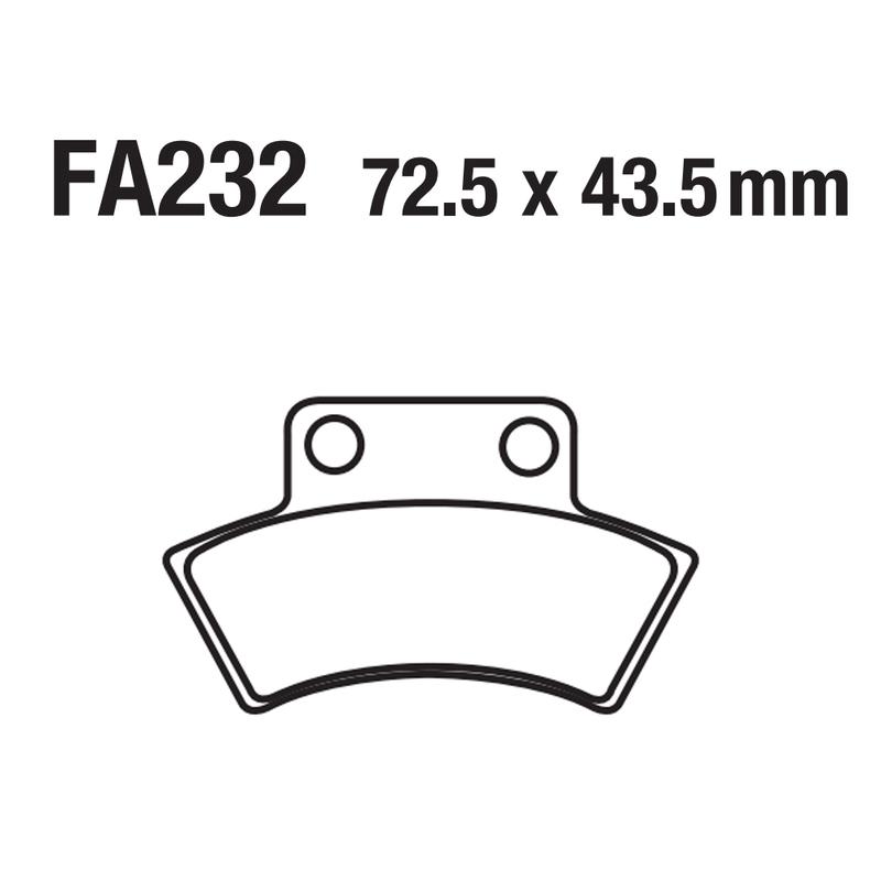 USERX Motorcycle Disc Brake Pad Brakes Front Rear Disc Brake Pads For FA232 Parking brake 9010-0803A0 CF500 polaris JORDAN