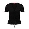 Hugo Womens/Ladies Slissy Slim Short-Sleeved Top