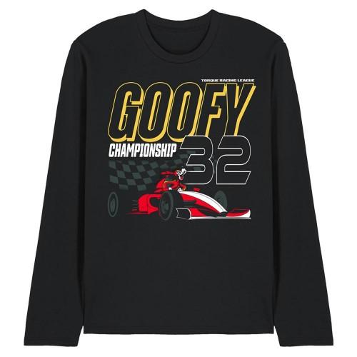 Disney Unisex Adult Goofy Racing Monaco Long-Sleeved T-Shirt
