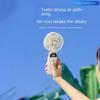 1PCS Mini Portable Fan With Smart LED Digital Display 5 Speed Adjustable Rechargeable Handheld Fan Mini Fan