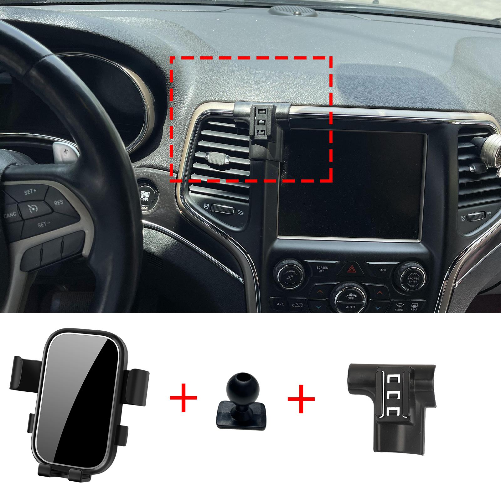 

Car Mobile Phone Holder for JEEP Grand Cherokee 2014~2020 GPS Bracket Navigation Stand Auto Accessories