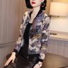 Women's Plus Size Chiffon Long-Sleeved Jacket - Korean Style UV Protection for Spring and Summer