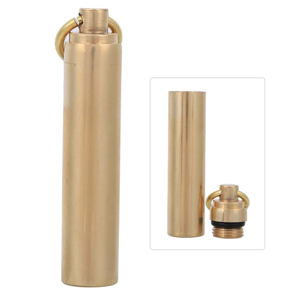 2 Pcs 12mm Portable Container Case With Rings Waterproof Container EDC Container  Hiking Activities