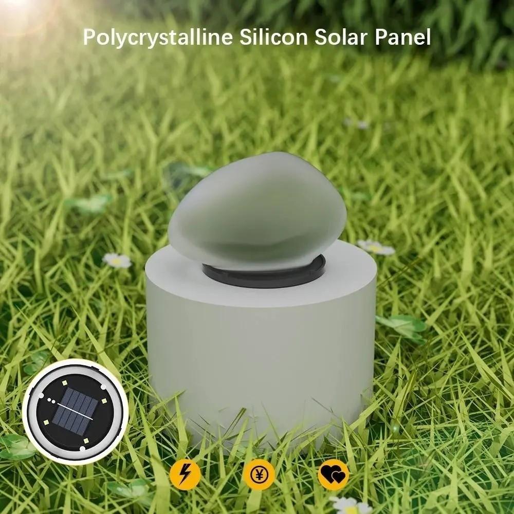 Landscaping LED Solar Stone Light Waterproof Decorative Frosted Glass Ground Lamp Solar Powered Solar Garden Lights Garden