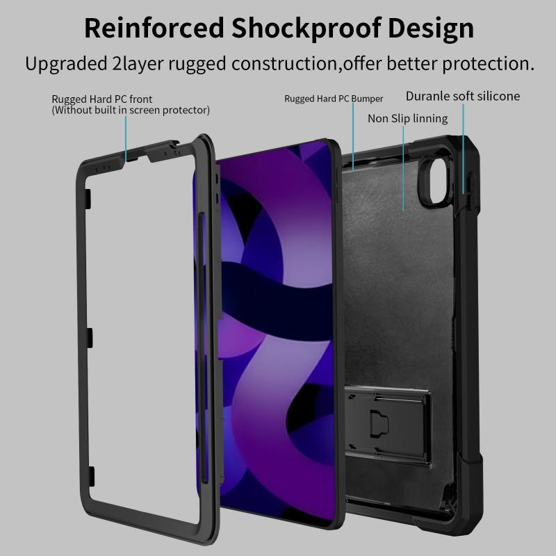 Shockproof Full Coverage Case With Stand IPad Pro 11 Inch Air 4 5 Kids Safe Protective Cover In Multiple Colors