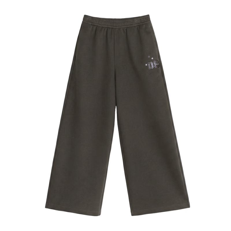 Deesha Girls' Fashion Contrast Appliqué Straight Sweatpants