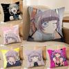 Yofukashi No Uta Anime Nazuna Pillow Case Double-Sided Plush Sofa Cushion Covers Organic Breathable Invisible Zipper