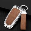 Zinc Alloy Leather Car Key Case Suitable For Ford Ranger Wildtrak Focus C-Max Galaxy Mondeo Mustang Explorer Edge Ecosport