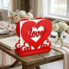 Wooden Ornament Valentine Day Tissue Box Love Wood Knot Tissue Paper Holder  Coffee Table