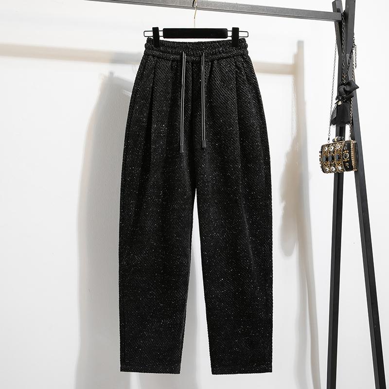 

DIMANAF 2025 Осень Большие размеры Брюки Харлен Новая женская одежда Мода Свободные плиссированные винтажные брюки XL