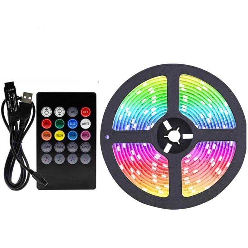 In Stock RGB Bluetooth Music LED Light Strip Set, 5050 Low Voltage USB, Colorful TV Background, 5V LED Strip