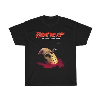 Friday The 13th Horror Movie Black T-Shirt Size S To 5XL