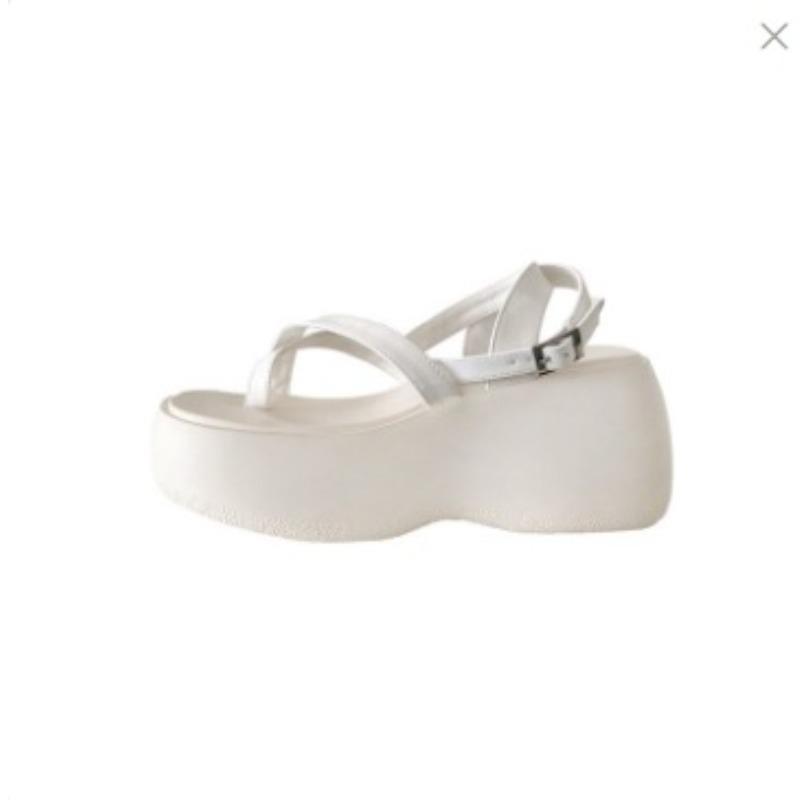 Women's Summer New Wrapped-toe Denim Wedge Sandals