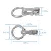 2PCS L-Track Double Stud Tie Down Fitting With O Ring Fixed Anchor Point Tie Down Strap Accessories