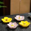 Incense Flat Bottom Censer Holder Ceramic Delicate Creative Portable Flower Incense Stick Holder