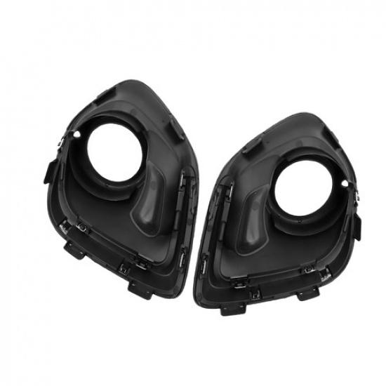 2x For 2013-15 Mitsubishi Outlander Fog Light Lamp Bumper Cover Bezel Left+Right