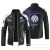 Hot men's clothing European size vauxha motorcycle leather jacket racing suit men's PU leather jacket jacket