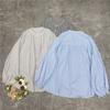 Johnature Japanese Plaid Cotton Shirt Autumn  Forest Literary Round Neck Single-breasted Long-sleeved Versatile Tops Women