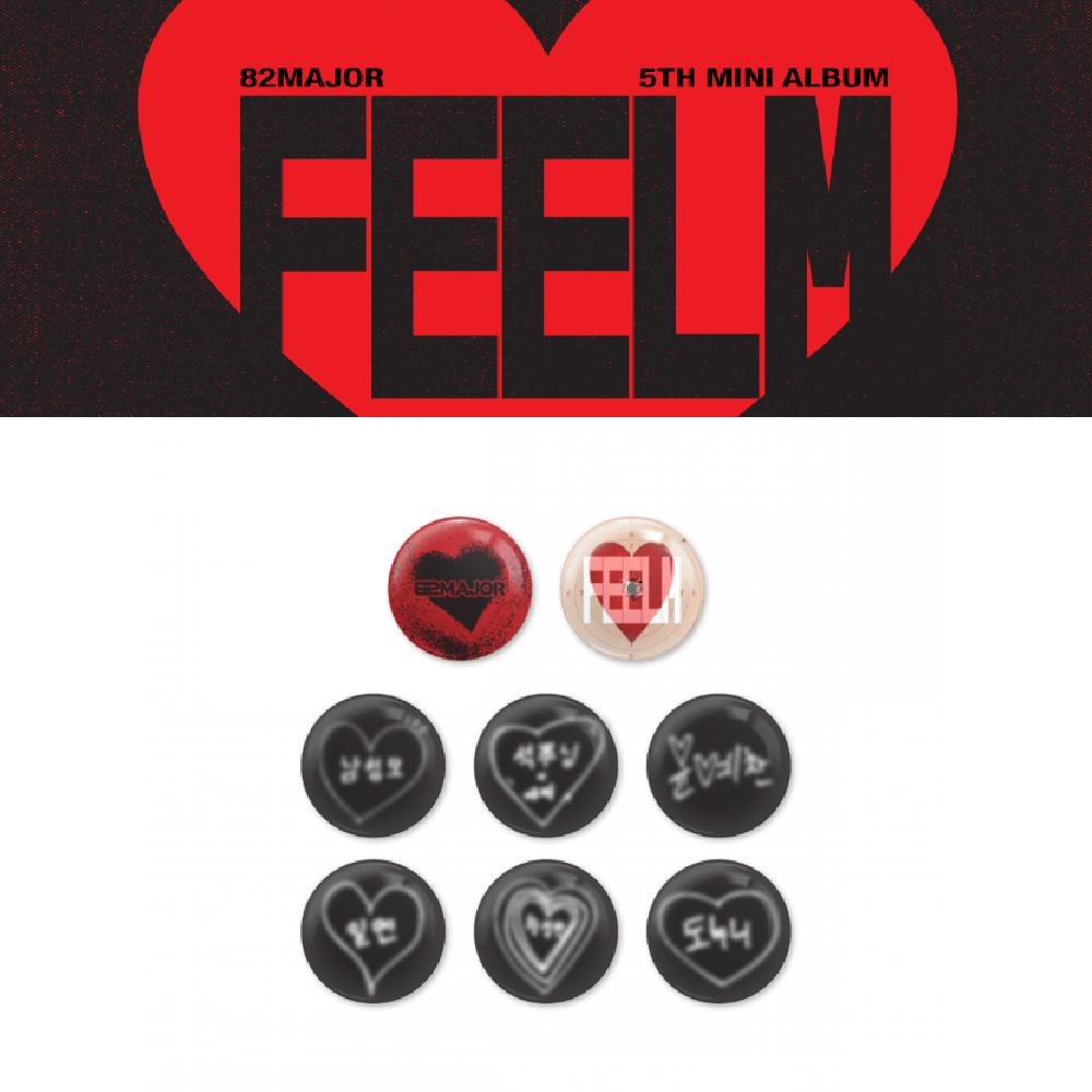 

Предзаказ 82MAJOR 5-й мини-альбом FEELM POP-UP Store Значок SEONG MO