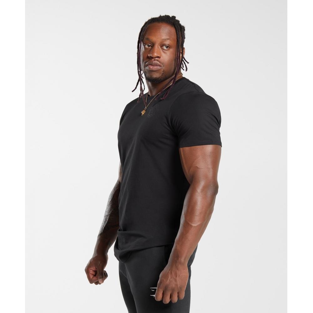Gymshark Camiseta Legacy negra A5a3b Bb2j