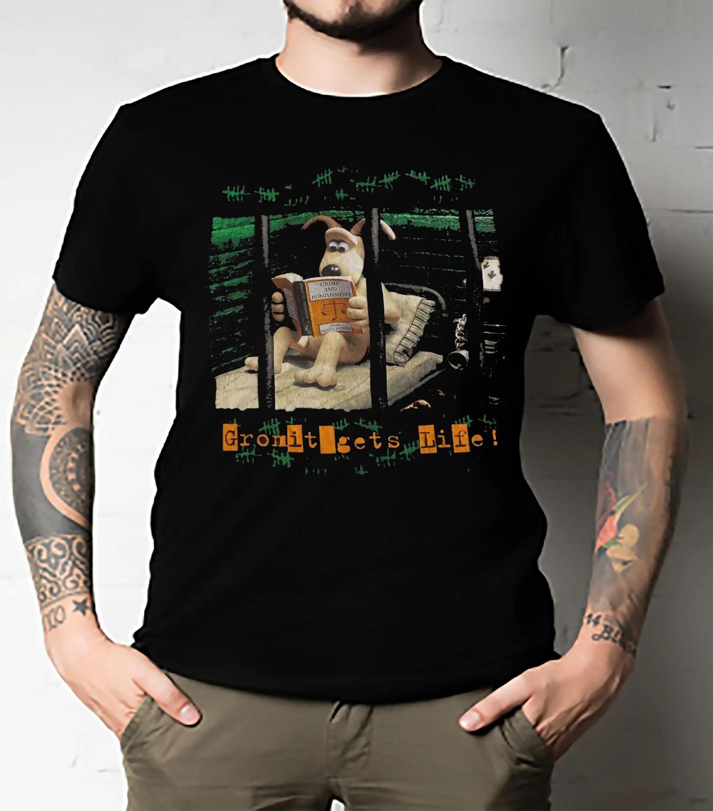 Men s and Women s T-shirts Gromit in Jail Essential L