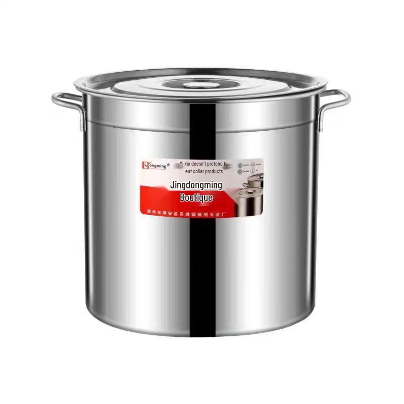 Многоцелевое утолщенное ведро из нержавеющей стали для хранения супа и воды для ресторанов, большой емкости, немагнитное 20 cm