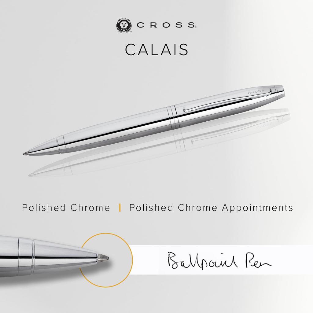 Kuličkové pero CROSS, platýs, čistý chrom, importovaný produkt, olejová báze NAT0112-1