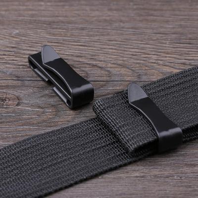 5Pcs Waist Buckle Clips Camping Hiking Belt End Clip Black Plastic Steel Adjust Keeper Backpack Buckles Bag Strap Accessories