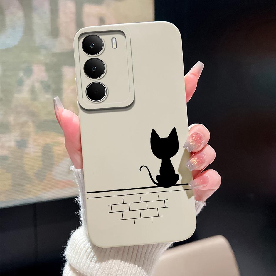 For Realme C71 C73 C75 C75x Phone Case Fashion Cartoon Sweet Girl Soft Silicone Anti Scratch Protective Bumper Back Cover Fundas