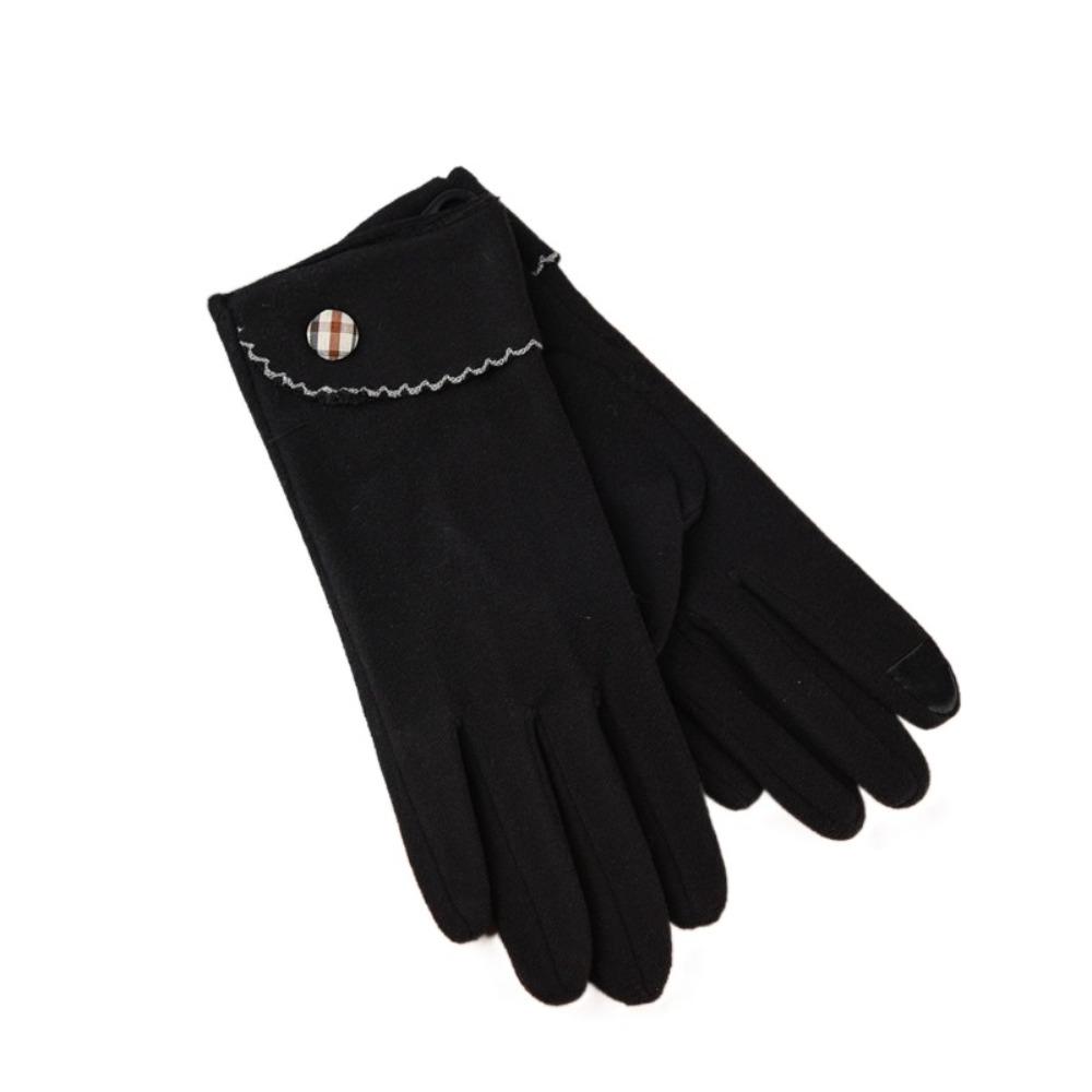 

Warm Cold Resistance Warm Gloves Thicken with Warm Lining Touch Screen Gloves Winter Warm Windproof Ski Gloves for Woman Man чёрный