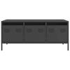 Vidaxl Coffee Table, Black, 101.5X50X43.5 Cm, Steel