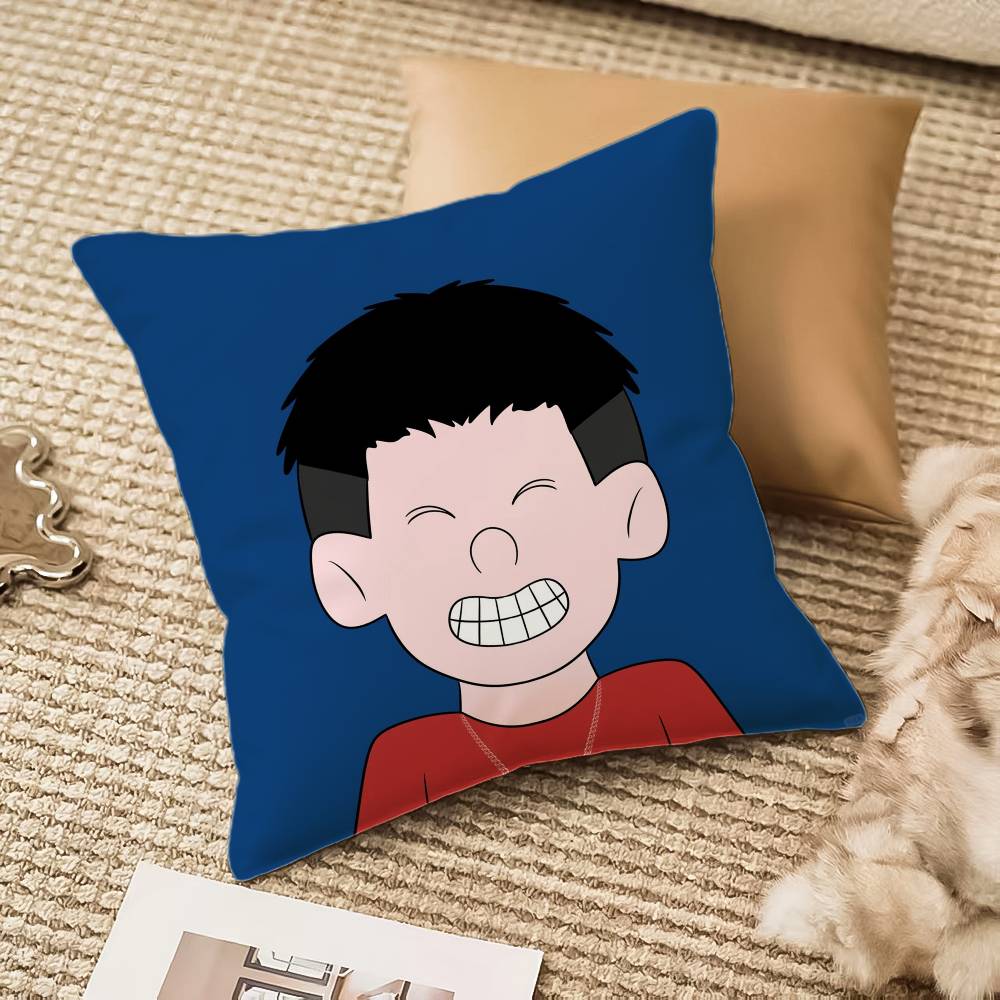P-Pop ManS Pillow Case Anti-dustmite Invisible zipper Sofa Bed