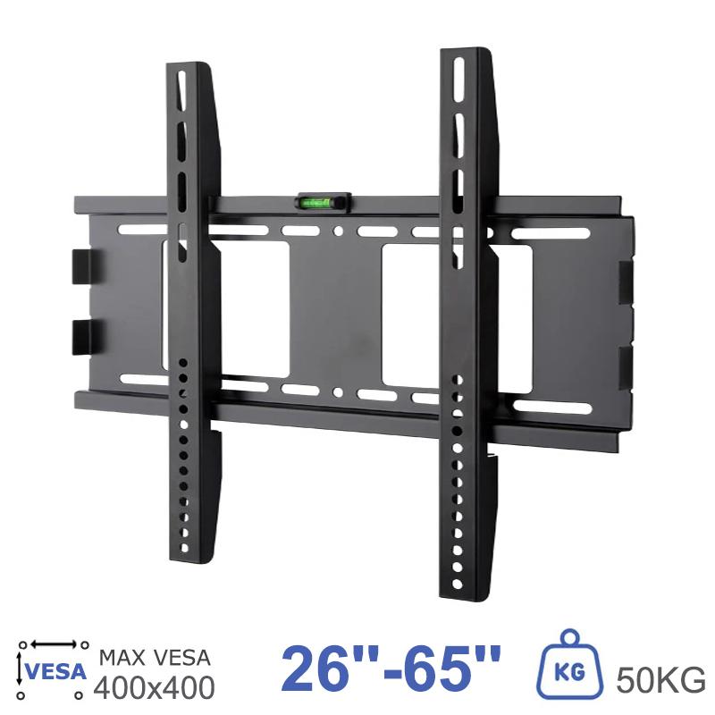 

Universal TV Wall Mount Bracket Tilt Adjustable Strengthen Support for 26 -65 TV Stand Holder Load Up to 50kg VESA 400*400mm