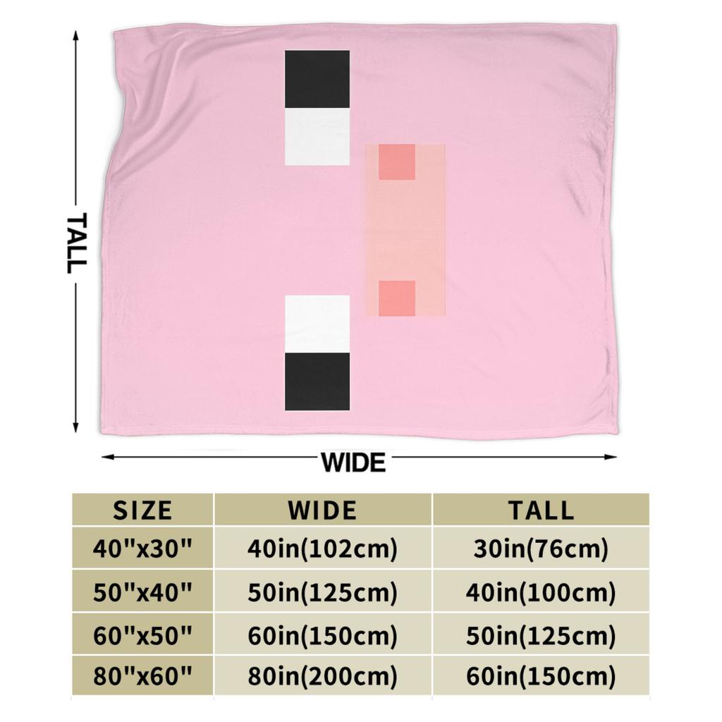 Pig Pixel Game Blanket Quality Warm Soft  Throw Blanket Winter Picnic Couch Chair Sofa Bed Novelty Bedspread