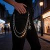 Gothic Dark Web Waist Chain For Men And Women Fashion Accessory With Tassels