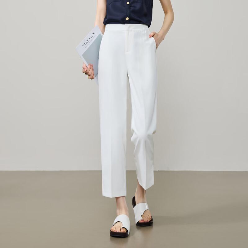 

ESE-Y Women s High-Waist Cropped Straight Leg Cigarette Pants 30