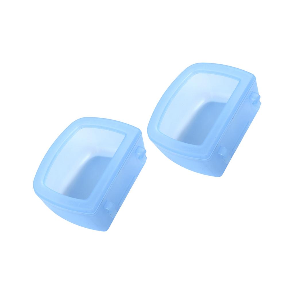 Spillproof Hanging Pet Water Bowl For Small Dog Secure Hook Design Plastic Water Feeder Easy To Clean Crate Waterer 2PCS