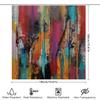 Modern Style Abstract Painting Shower Curtain 3D Waterproof Bathroom Decor Optional