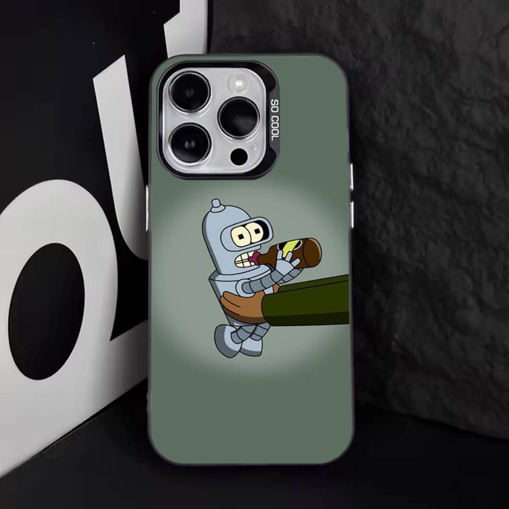 F-Futurama Funny B-Bender Phone Case For iPhone 16,15,14,13,12,11,8,7,Pro,Max,Plus,Mini,XS,SE Anti Fall Black Matte Hard