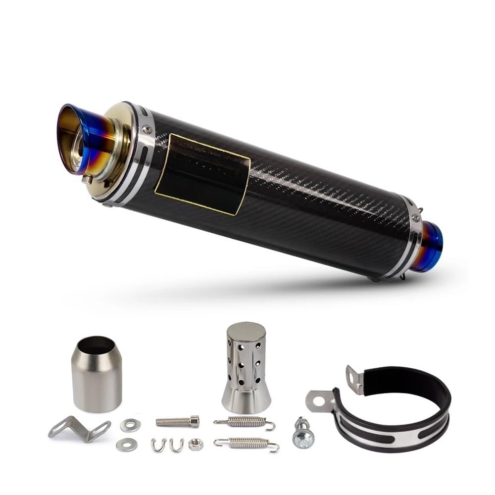 

Motorcycle Exhaust Pipe Motorcycle Exhaust Muffler Motorcycle Muffler Muffler Baffle for PCX125 NMAX155 CBR500R FZS150 R25 GY6 CE155 R3 One Size