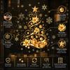 Snowflake Christmas Window Clings Removable Static Cling Stickers  Storefront Decoration