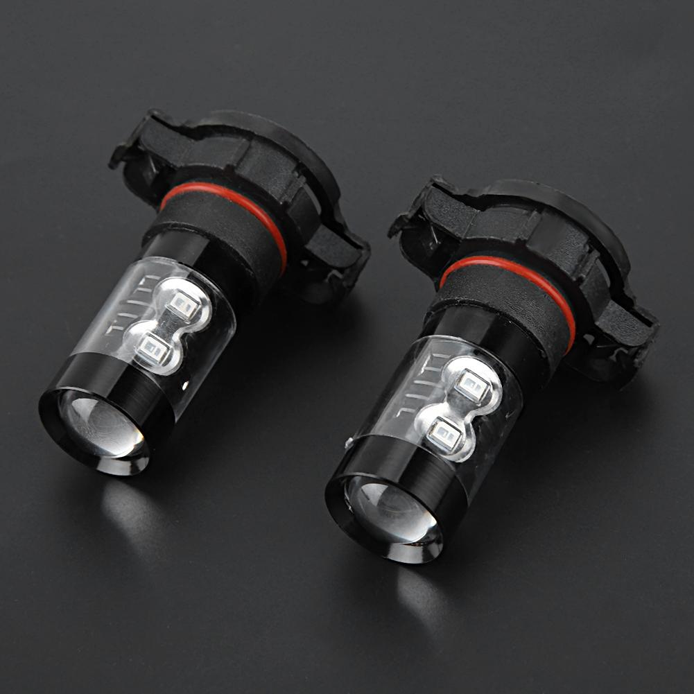 2PC 50W 6500K Blue LED Headlight Bulbs Kit Fog Light Car Driving Lamp