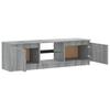 TV Stand with LED Lights Gray Sonoma 120 x 30 x 36 cm