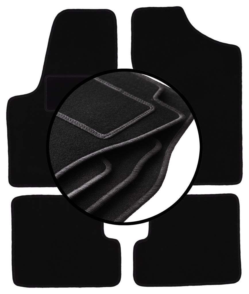 Set of velour floor mats for: Fiat Seicento hatchback (1998-2010)