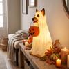Statua di Cane Luminosa di Halloween con Luce LED per Decorazione Domestica