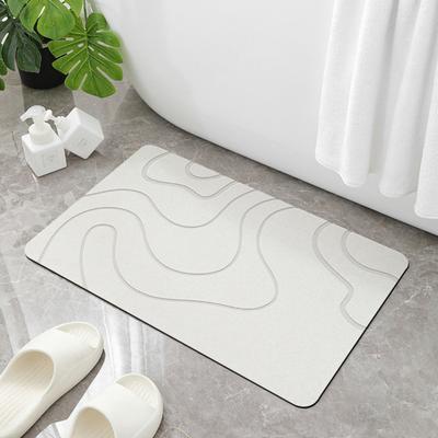 Floor Mat Super Absorbent Diatom Mud Bath Mat Non-Slip Quick Drying Door Carpet for Home Bathroom Decoration