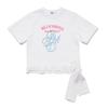 Blu Dot Camiseta Gola Redonda Fita PoinT Wh