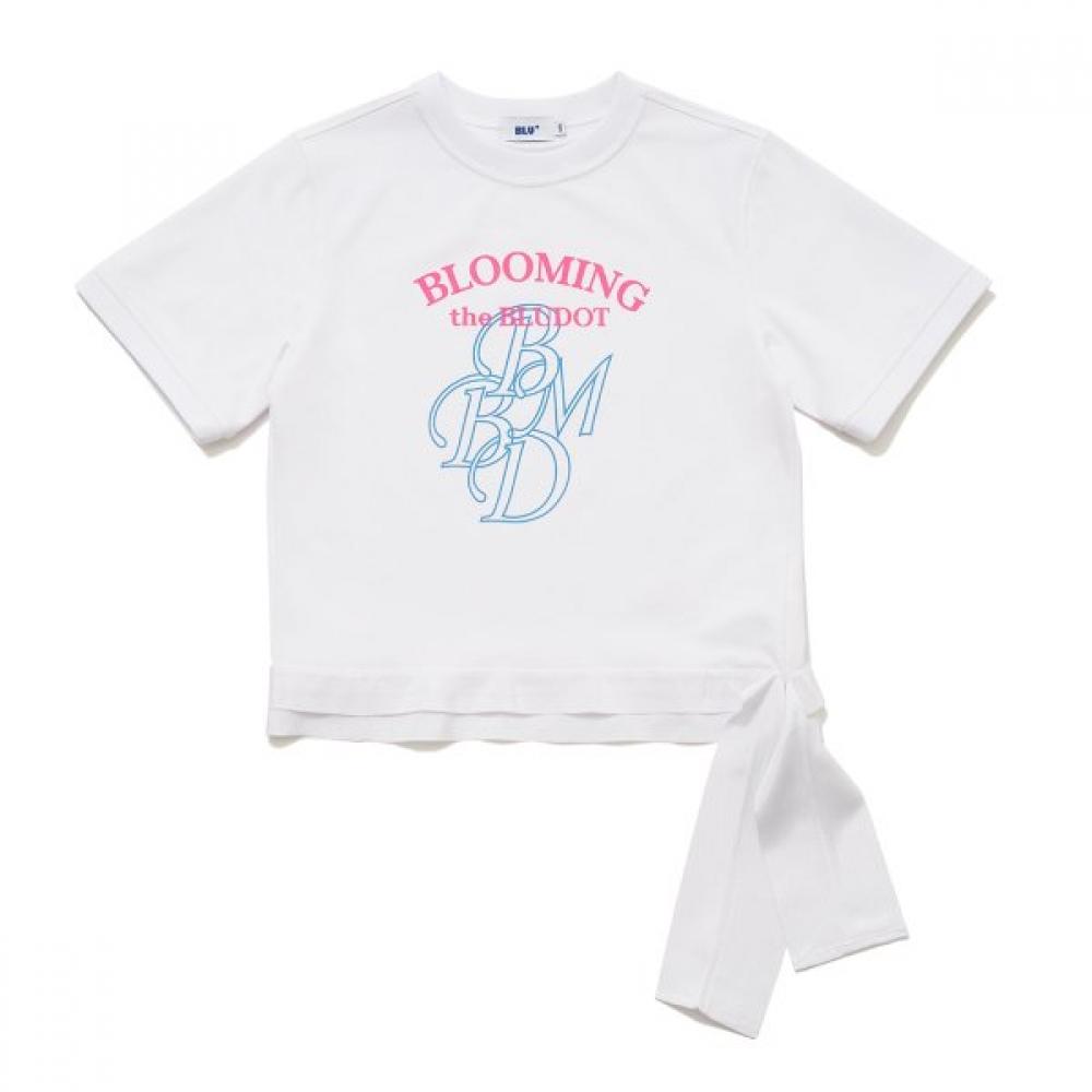 Blu Dot Camiseta Gola Redonda Fita PoinT Wh