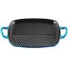 Чугунная сковорода-гриль овальная Le Creuset Signature 30x27 см, лазурная (20201302200422)