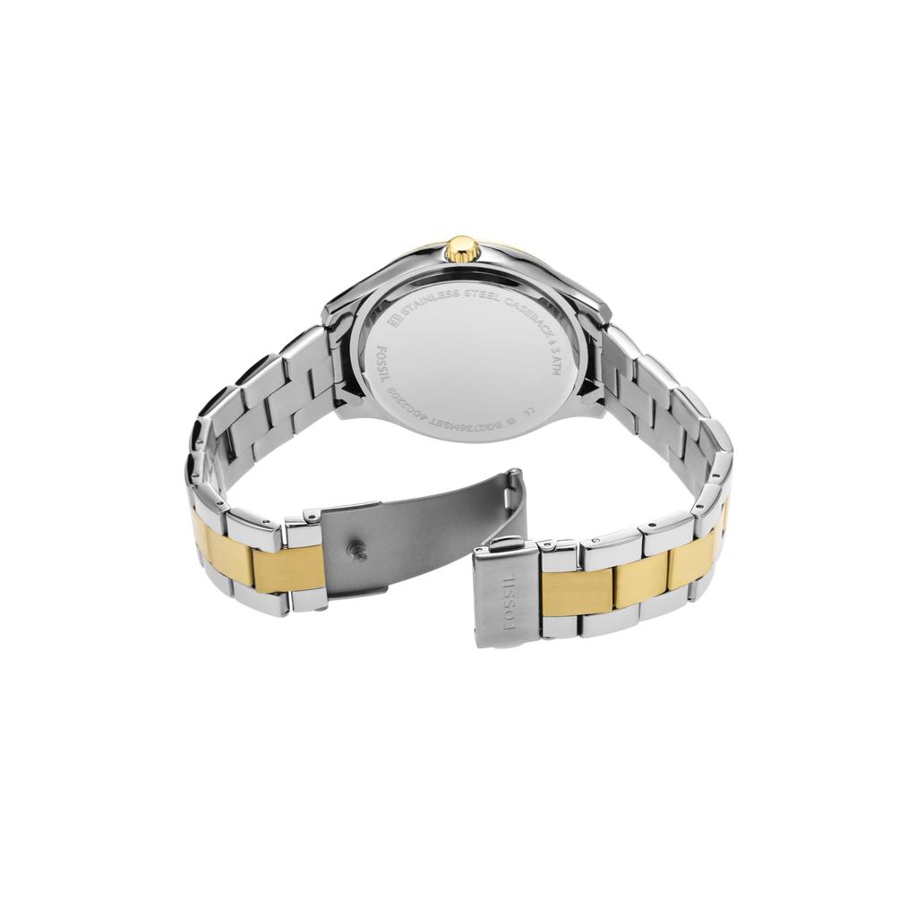 and Multifunction Stainless Steel Watch Set Men's Women's Two-Tone